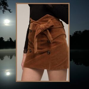 Moon River Skirt Corduroy Light Brown